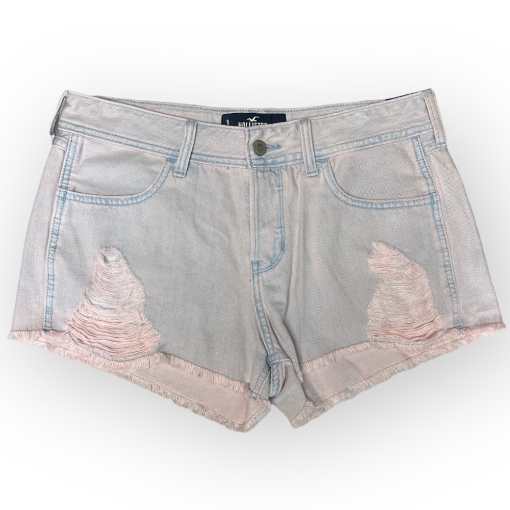 HOLLISTER | Boyfriend Low Rise Shorts in Pink Denim